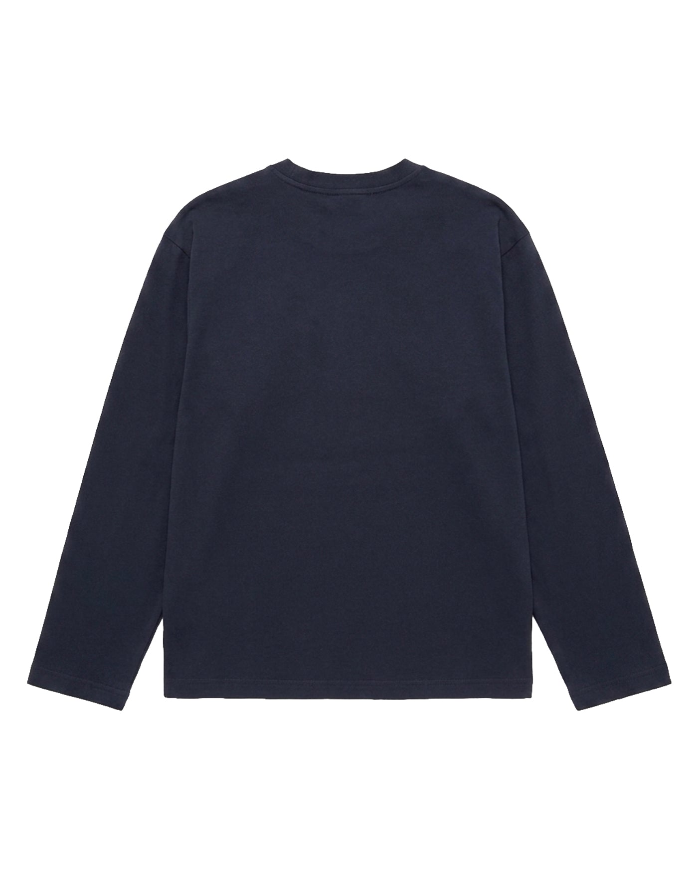 T-shirt manches longues Acne Studios bleu marine foncé logo brodé dos