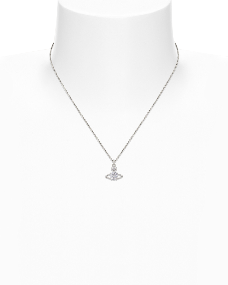 REINA PENDANT PLATINUM WHITE CZ
