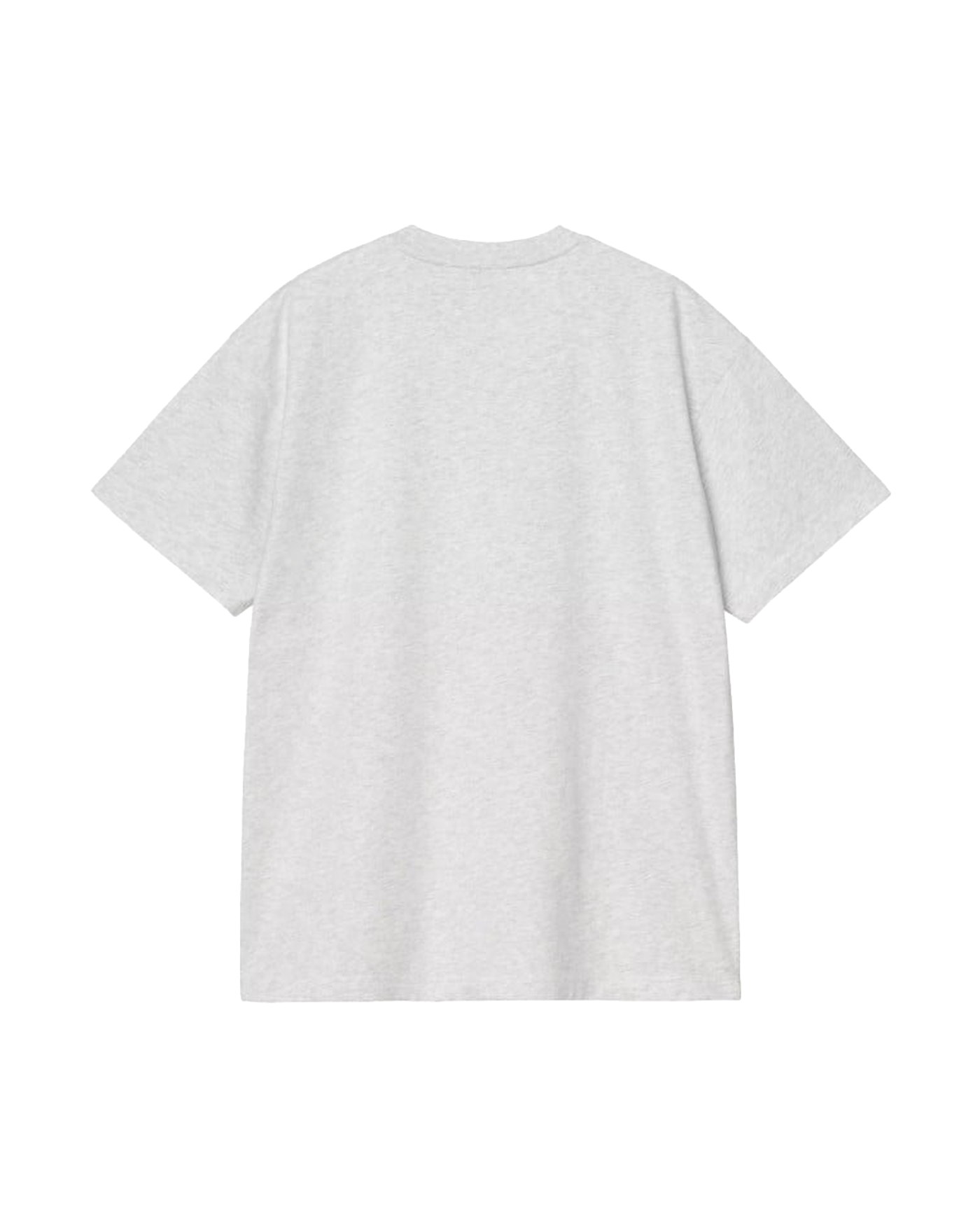 T-shirt Carhartt WIP III Ash gris chiné stone wash à plat dos