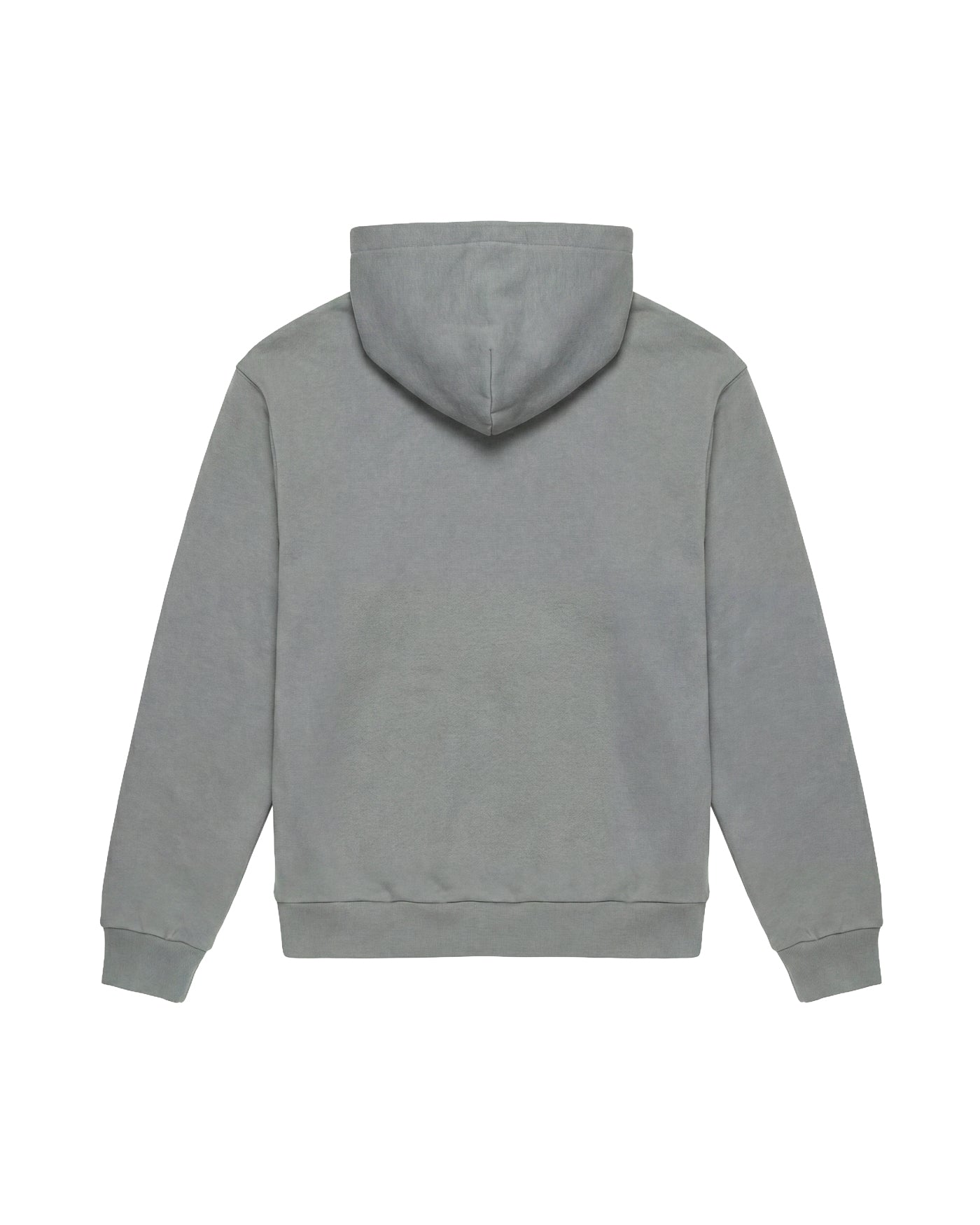 Sweat à capuche zippé Acne Studios gris pierre dos logo patch discret
