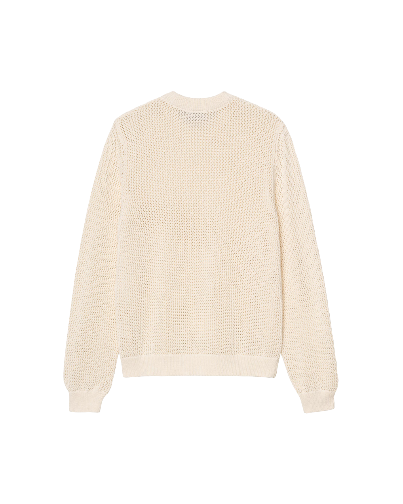 Sweat en maille ajourée Carhartt WIP Stockton écru beige dos