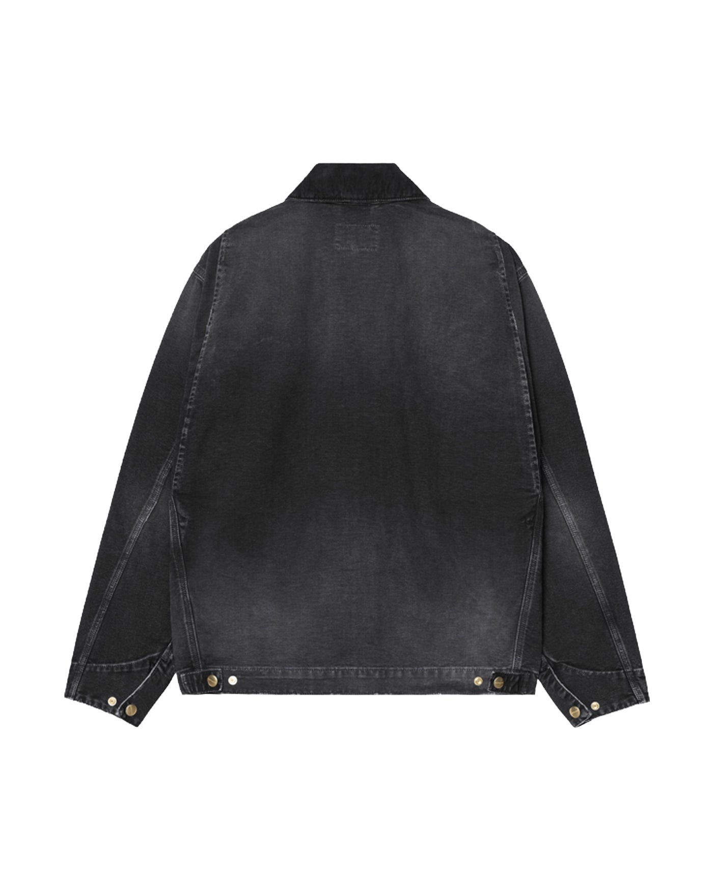 Veste denim Carhartt WIP OG Detroit noire destroy wash vue dos