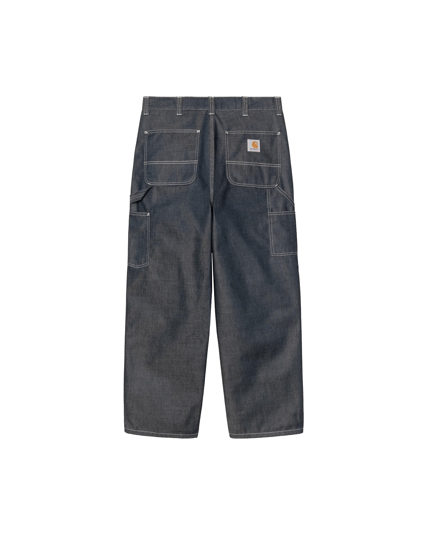 Pantalon Carhartt WIP denim bleu brut simple genouillère dos