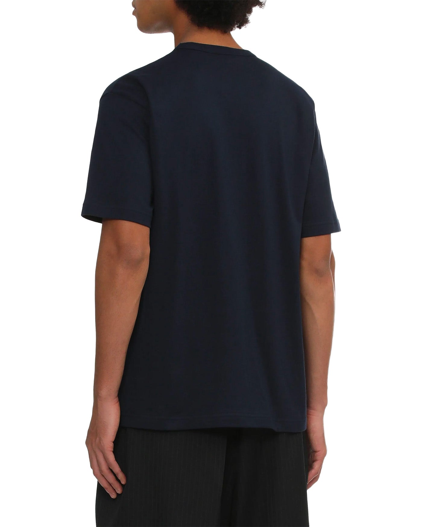 T-shirt Comme des Garçons Homme navy dos porté homme fond blanc