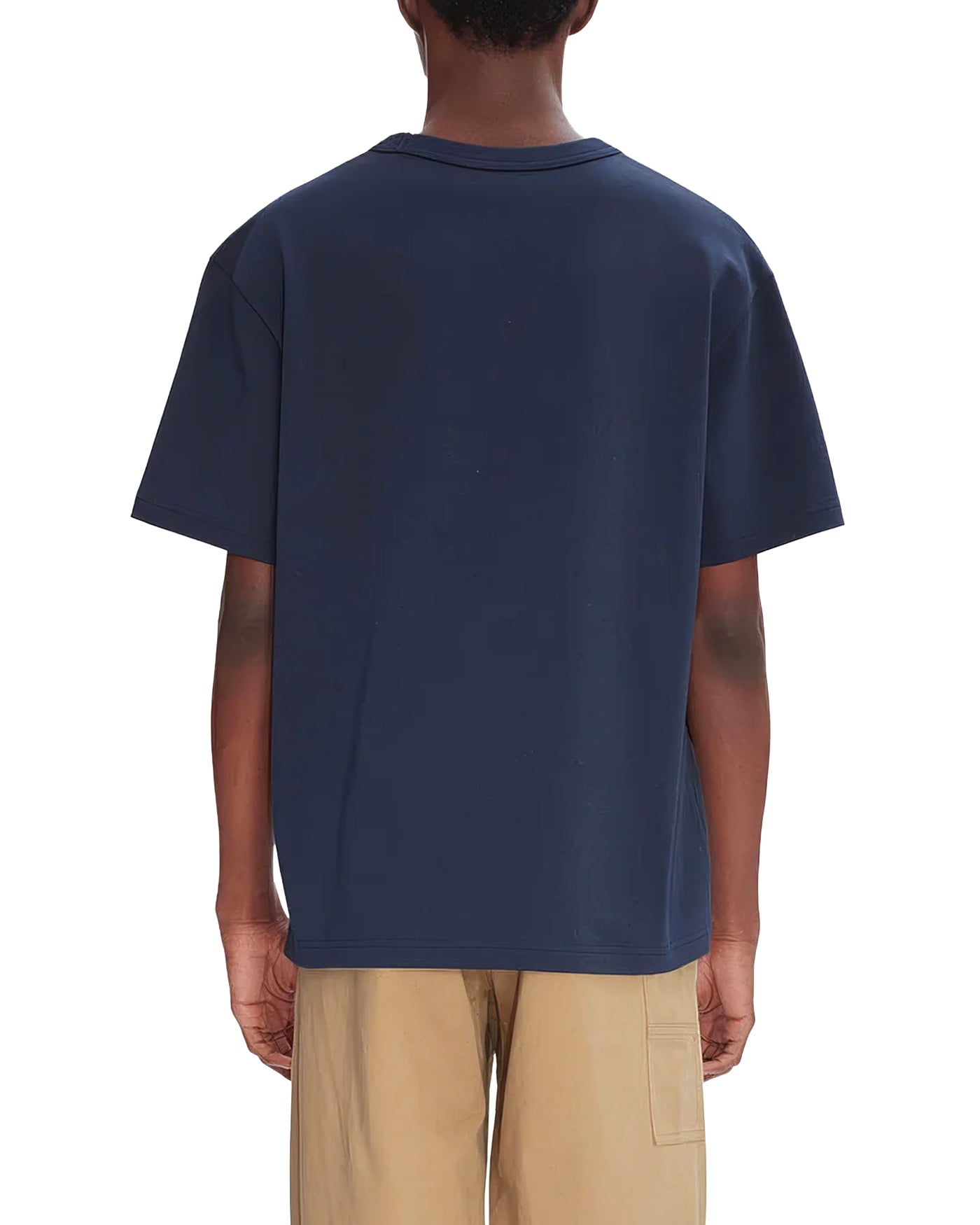 T-shirt A.P.C. bleu marine Boxy Petit V.P.C. jersey porté vue dos