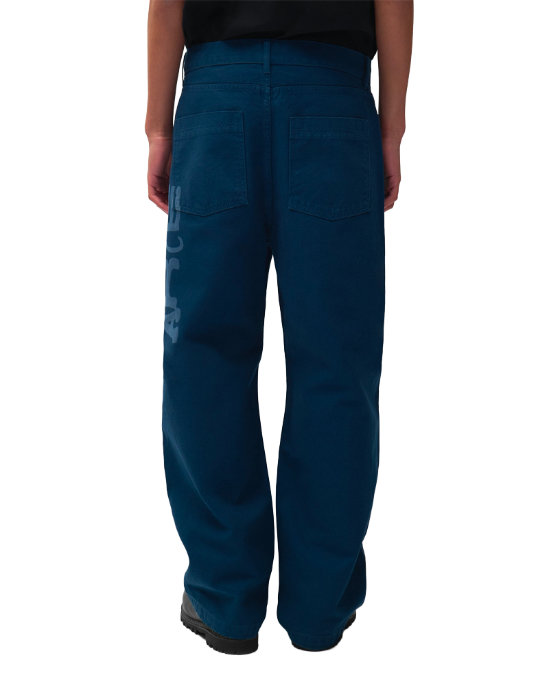 STENCIL UNIFORM DENIM PANTS NAVY