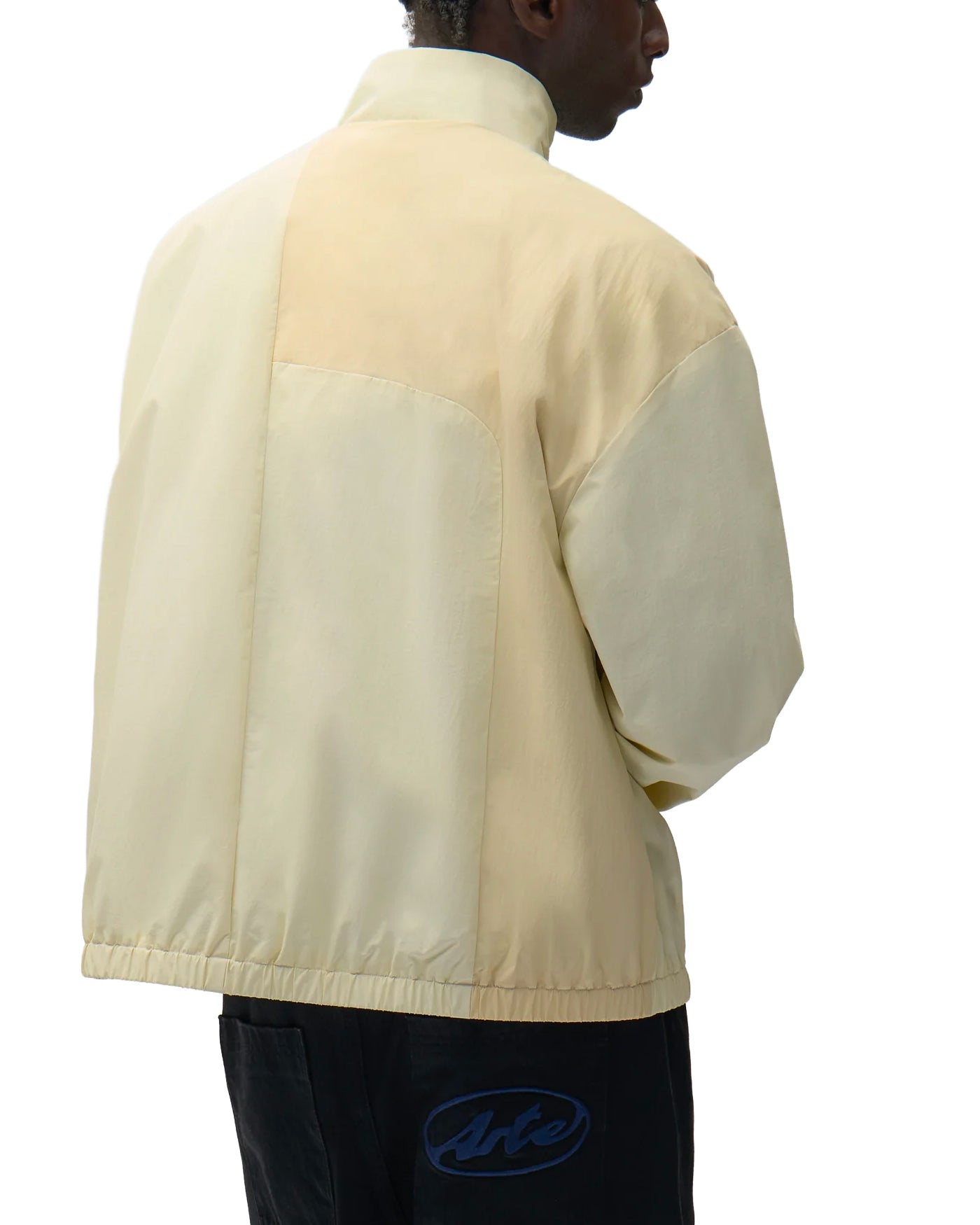 Veste Arte Antwerp crème bicolore dos, coupe ample avec empiècement contrasté