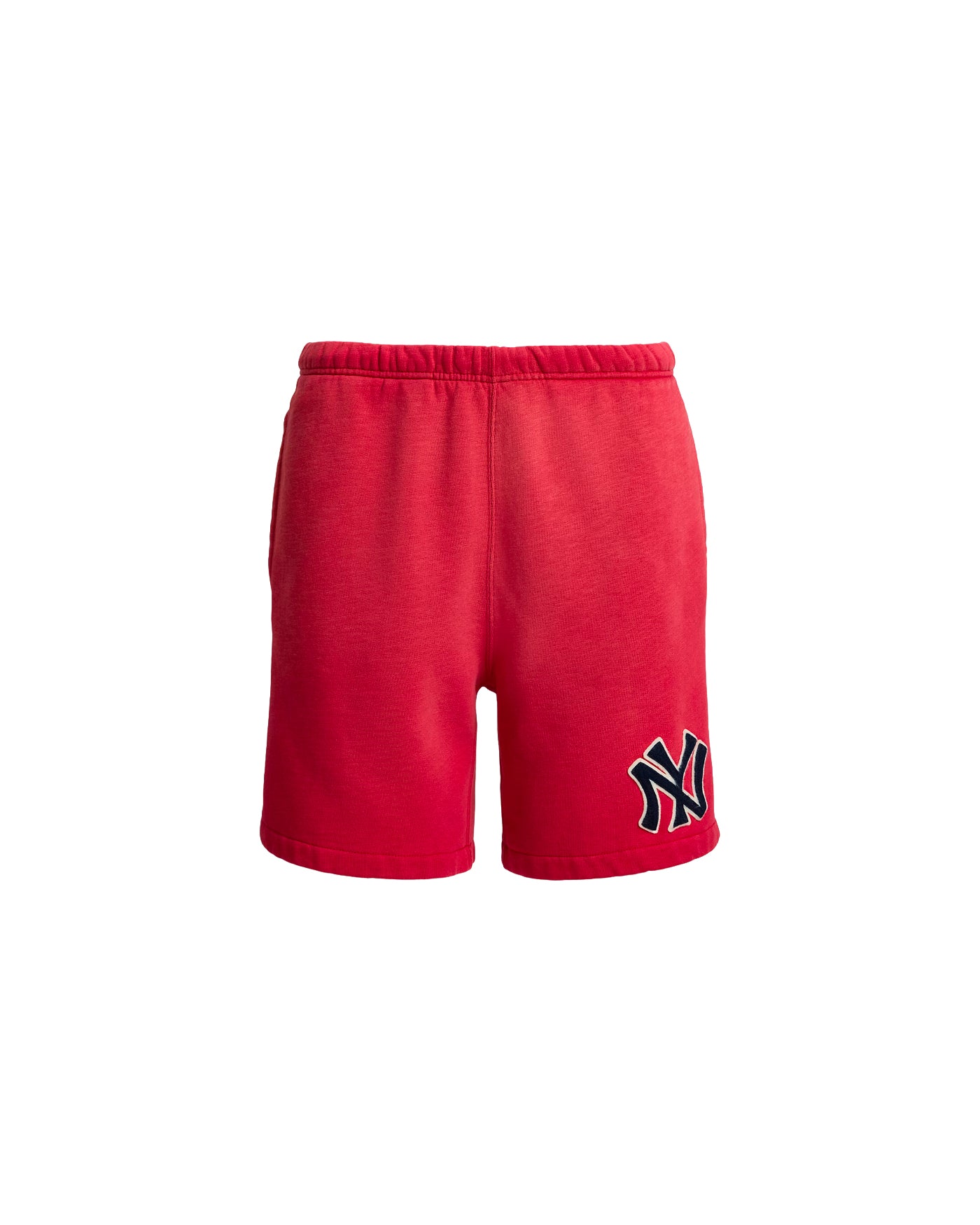 Short en molleton Ralph Lauren Vintage Fleece rouge NY Yankees face