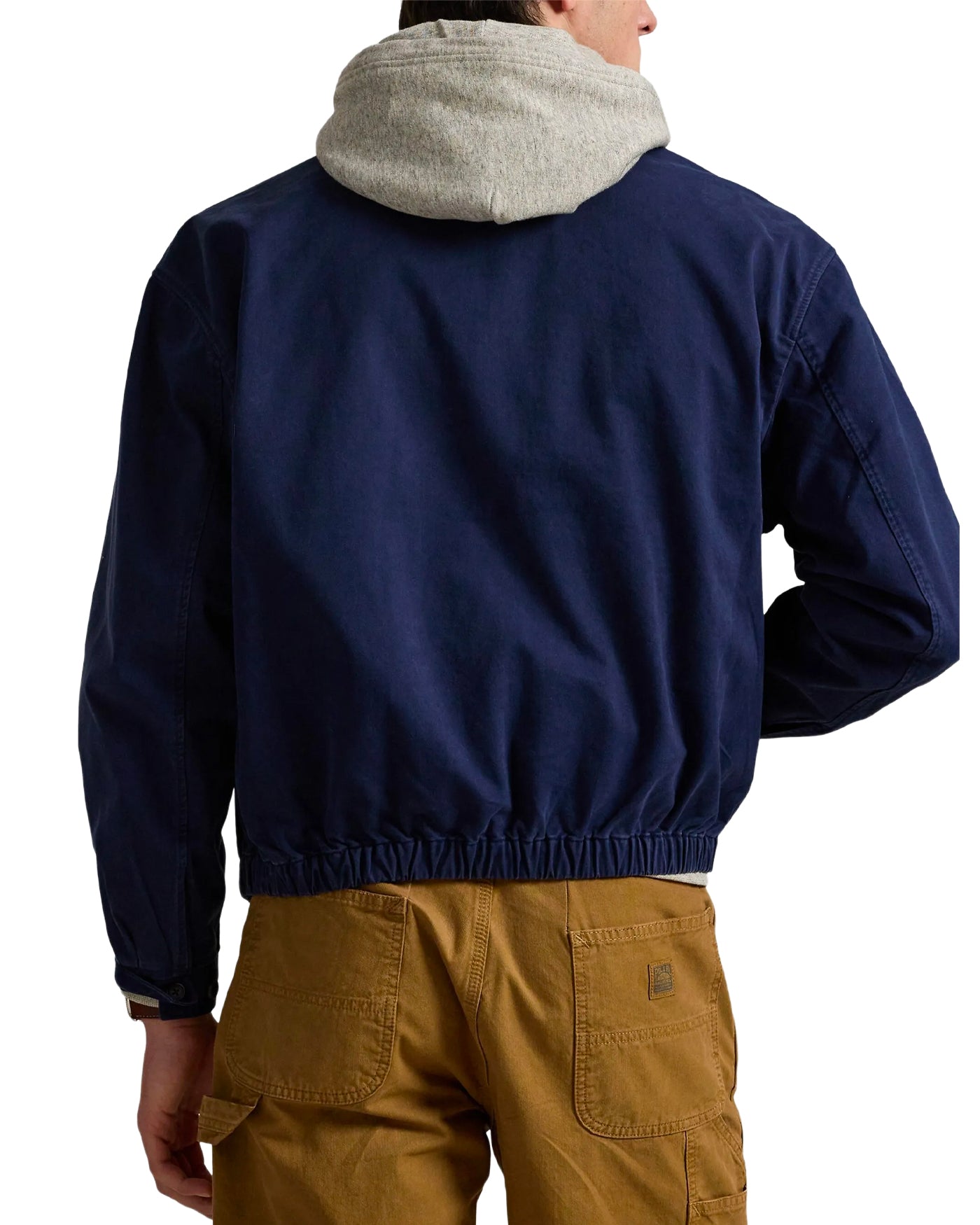 Veste windbreaker Ralph Lauren bleu marine avec élastique dos