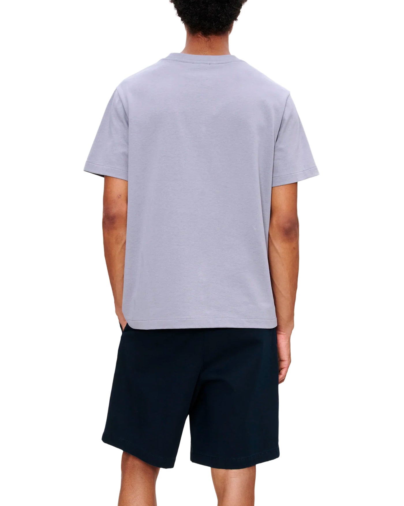 T-shirt A.P.C. Rue Madame violet lila manches courtes porté dos