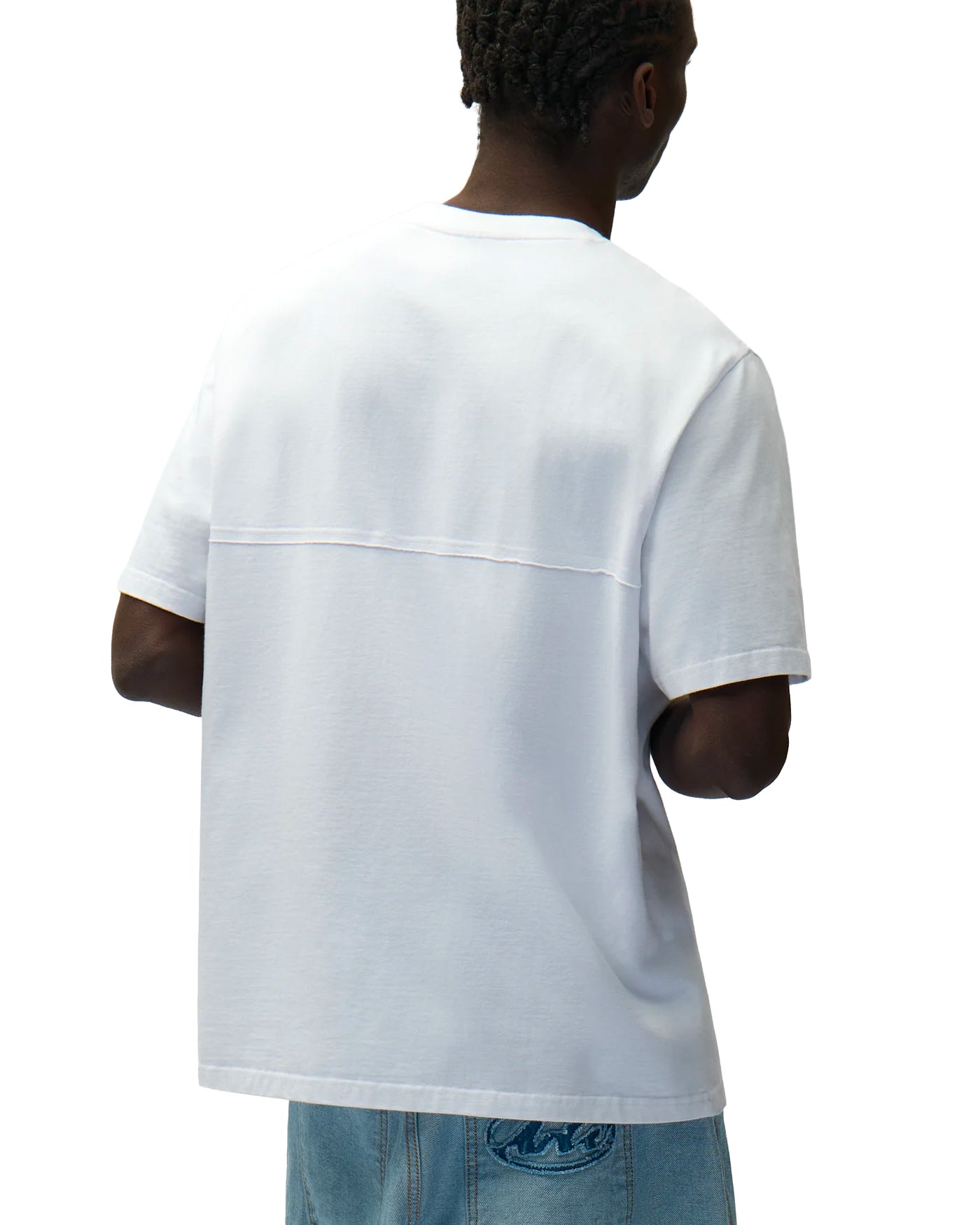 T-shirt Arte Antwerp Circle Logo blanc manches courtes col rond dos