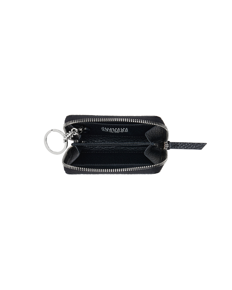 COIN HOLDER ZIP BLACK