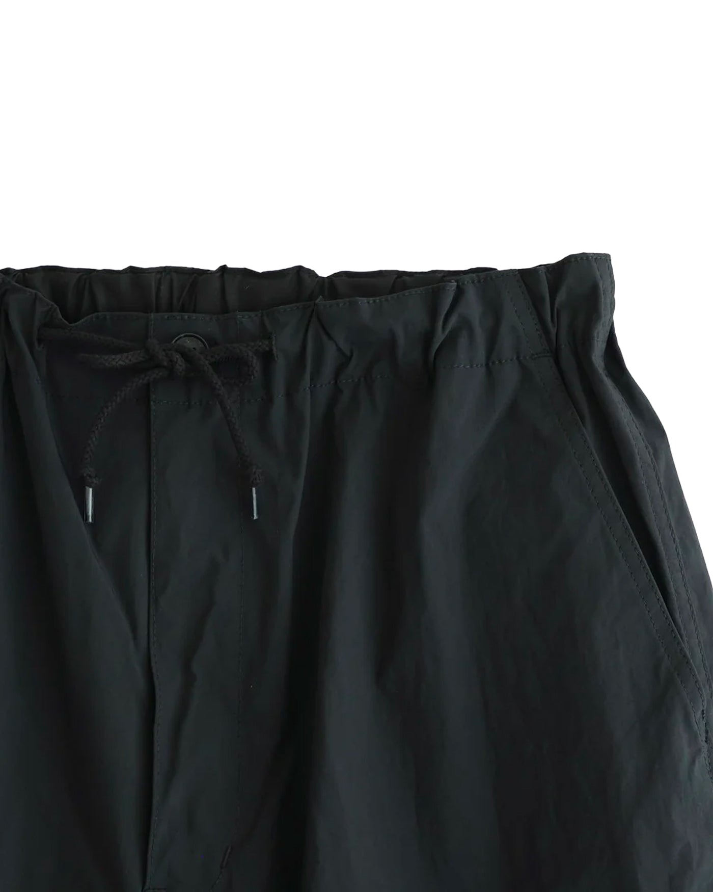 Pantalon Comme des Garçons Homme noir détail ceinture élastique et cordons