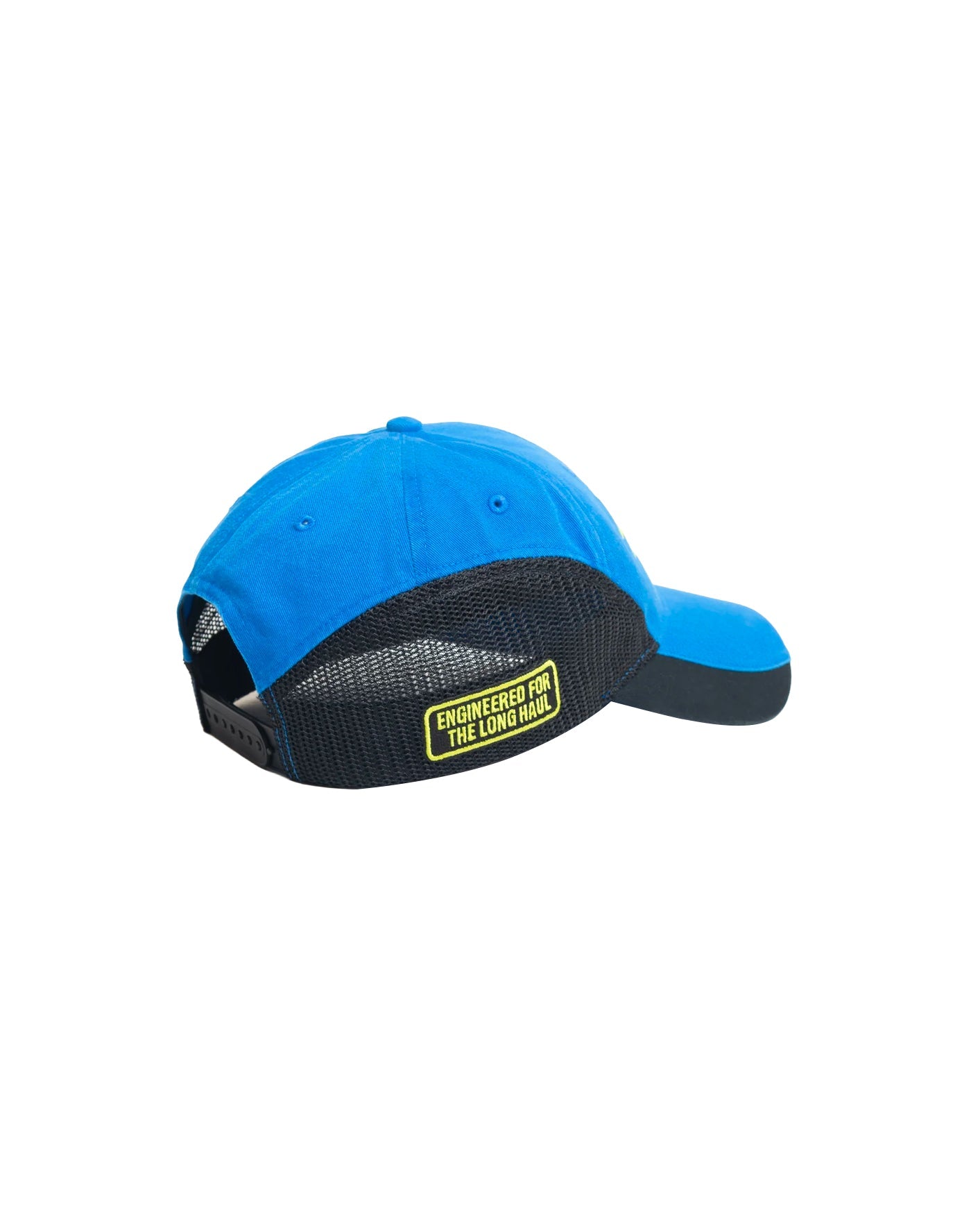 Casquette Stüssy Strapback Service Mesh bleue résille noire dos