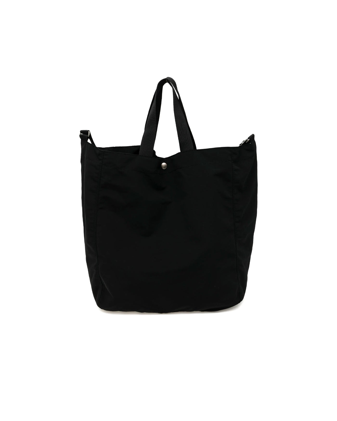 Tote bag Comme des Garçons Homme noir bandoulière et bouton-pression dos