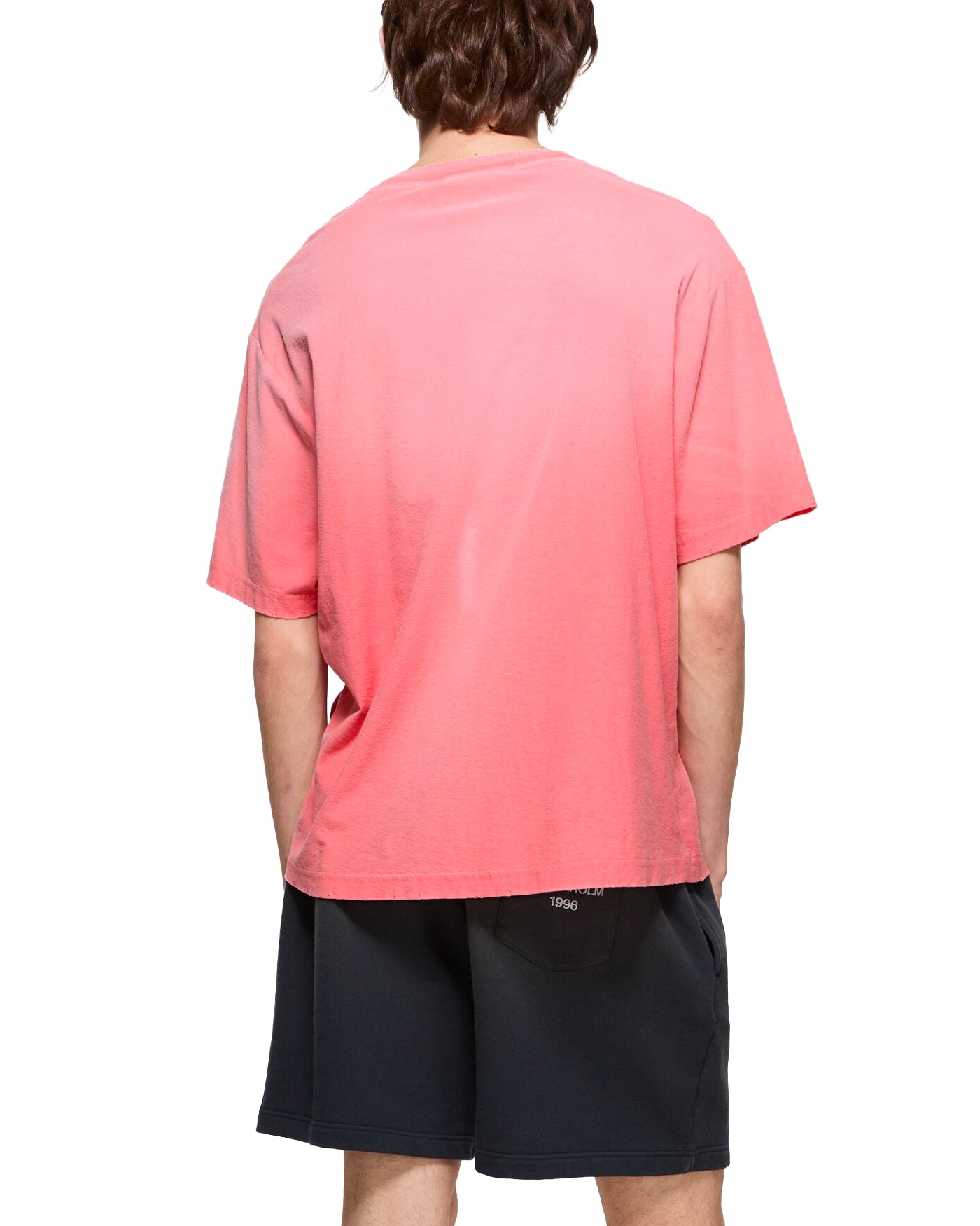 T-shirt Acne Studios Stockholm 1996 rose corail délavé vue dos