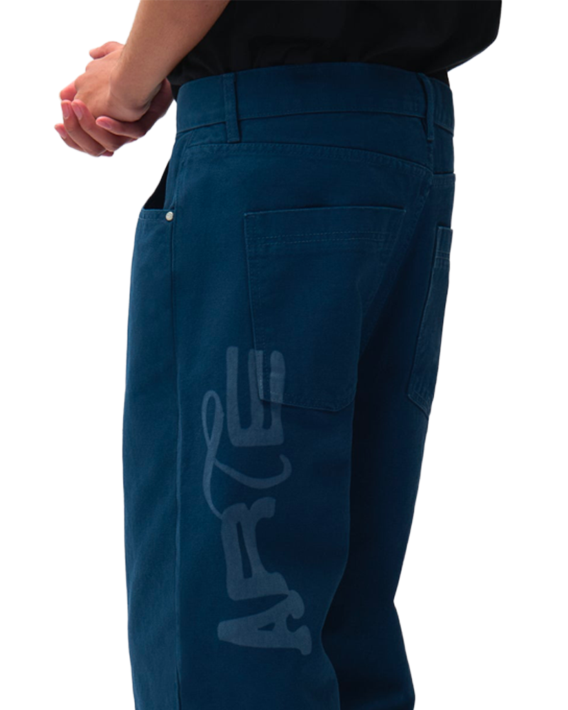 STENCIL UNIFORM DENIM PANTS NAVY