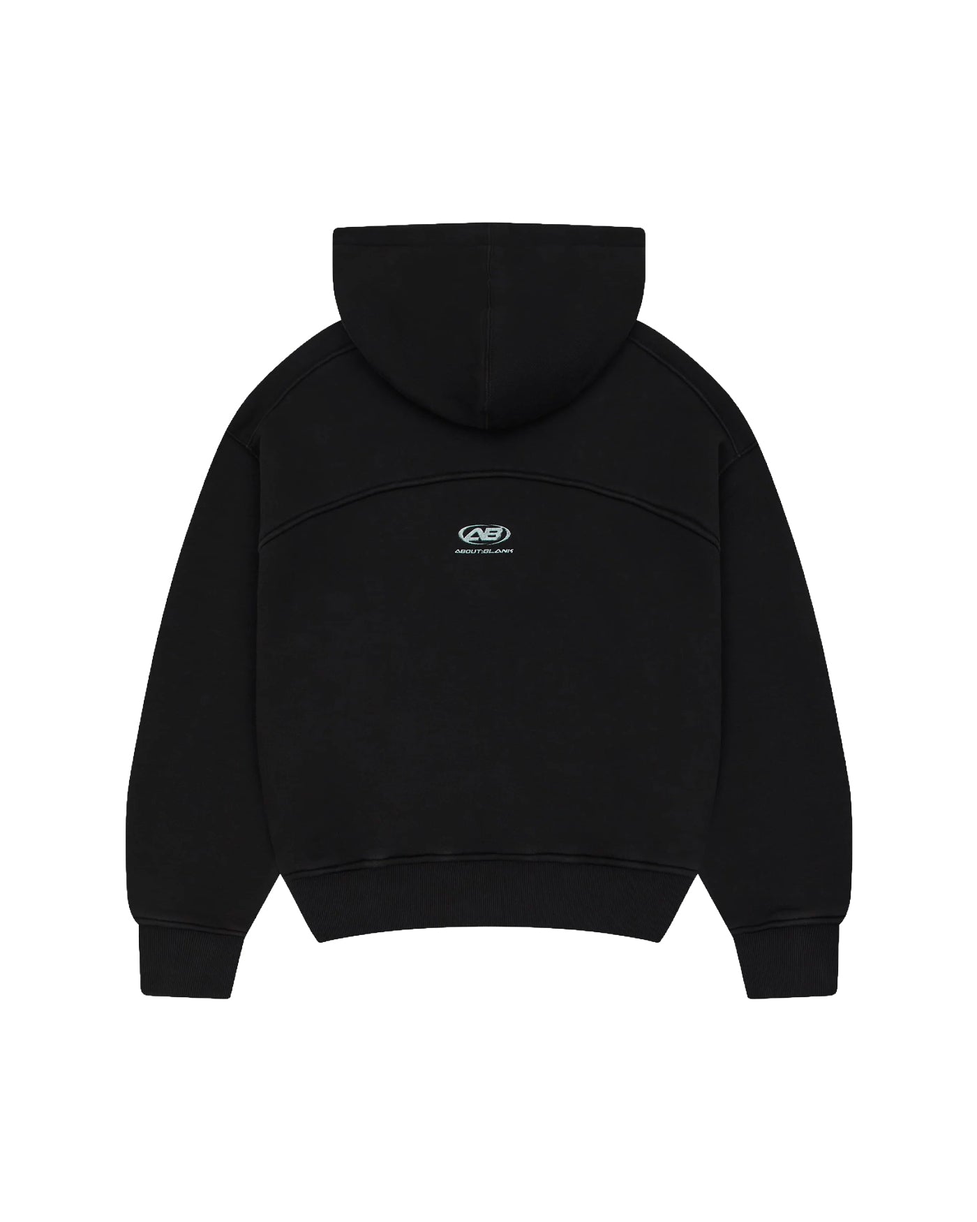 Sweat à capuche About:Blank Arc noir avec logo brodé vue dos