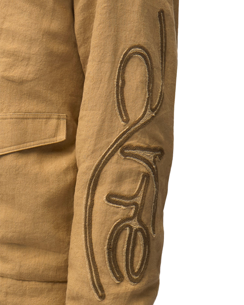 SWIRL UTILITY JACKET BROWN