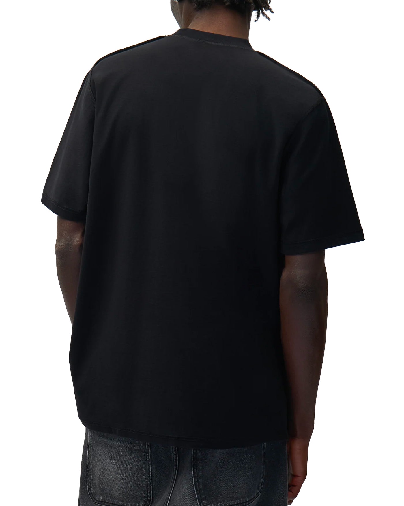 T-shirt réversible Arte Antwerp noir coupe oversize vue de dos