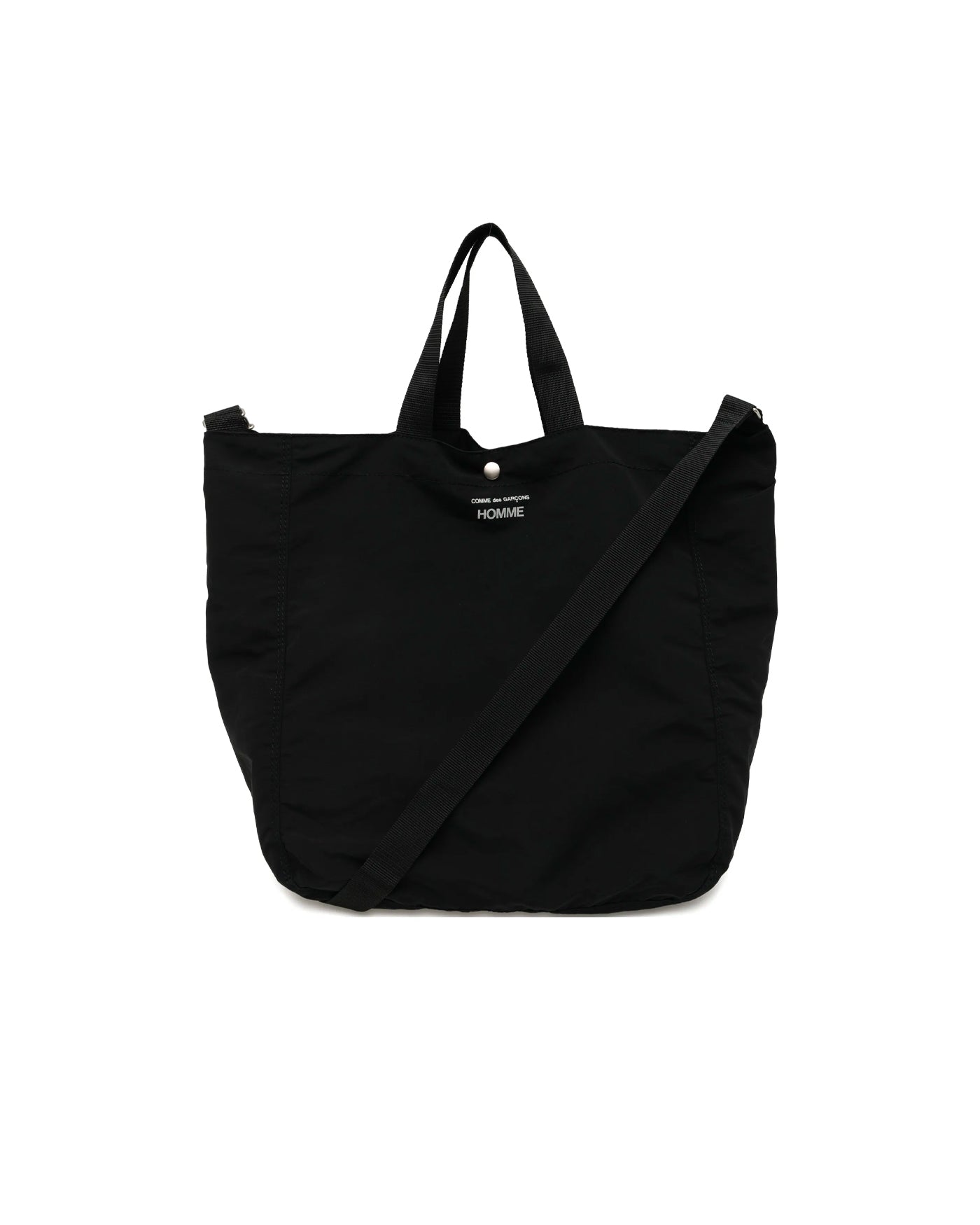 Tote bag Comme des Garçons Homme noir bandoulière réglable face