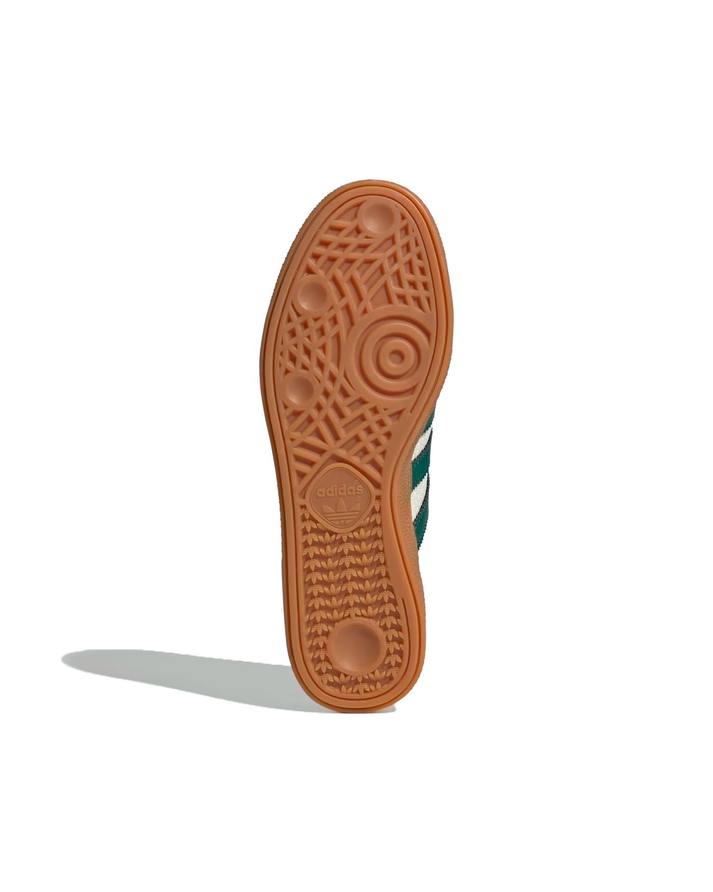 Sneakers Adidas Handball Spezial semelle gum caramel coloris vert collegiate
