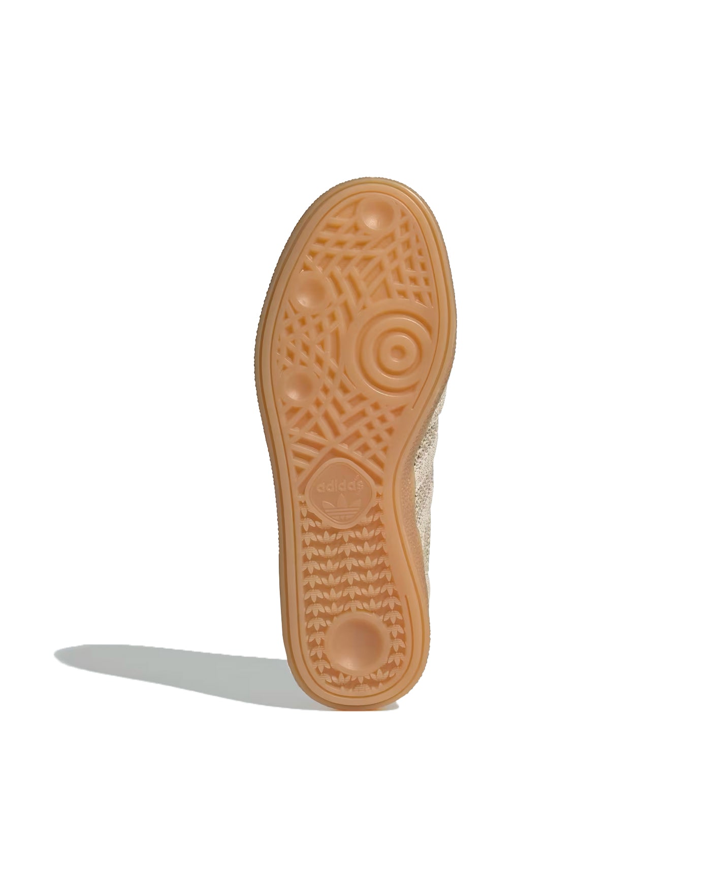 Sneakers Adidas Handball Spezial beige sable semelle gomme caramel détail dessous