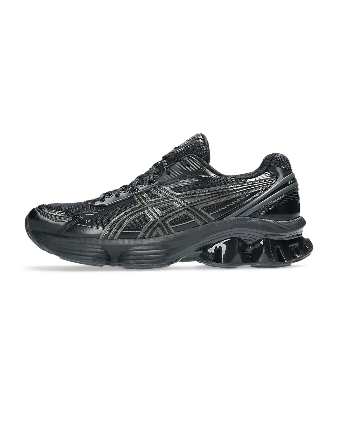 Sneakers Asics Gel-Kinetic Fluent noires coloris noir vue profil gauche