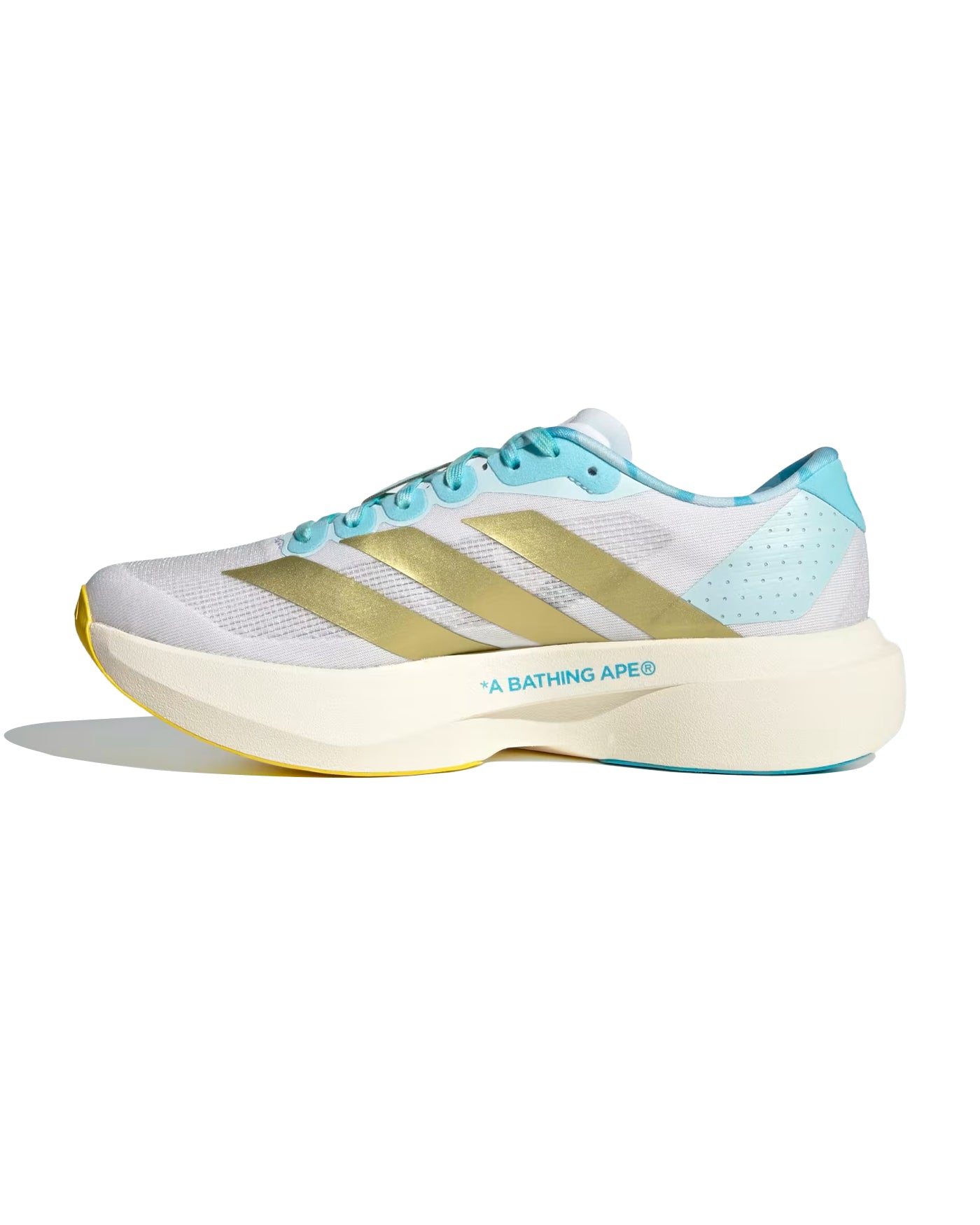 ADIZERO EVO SL BAPE CLOUD WHITE / GOLD METALLIC