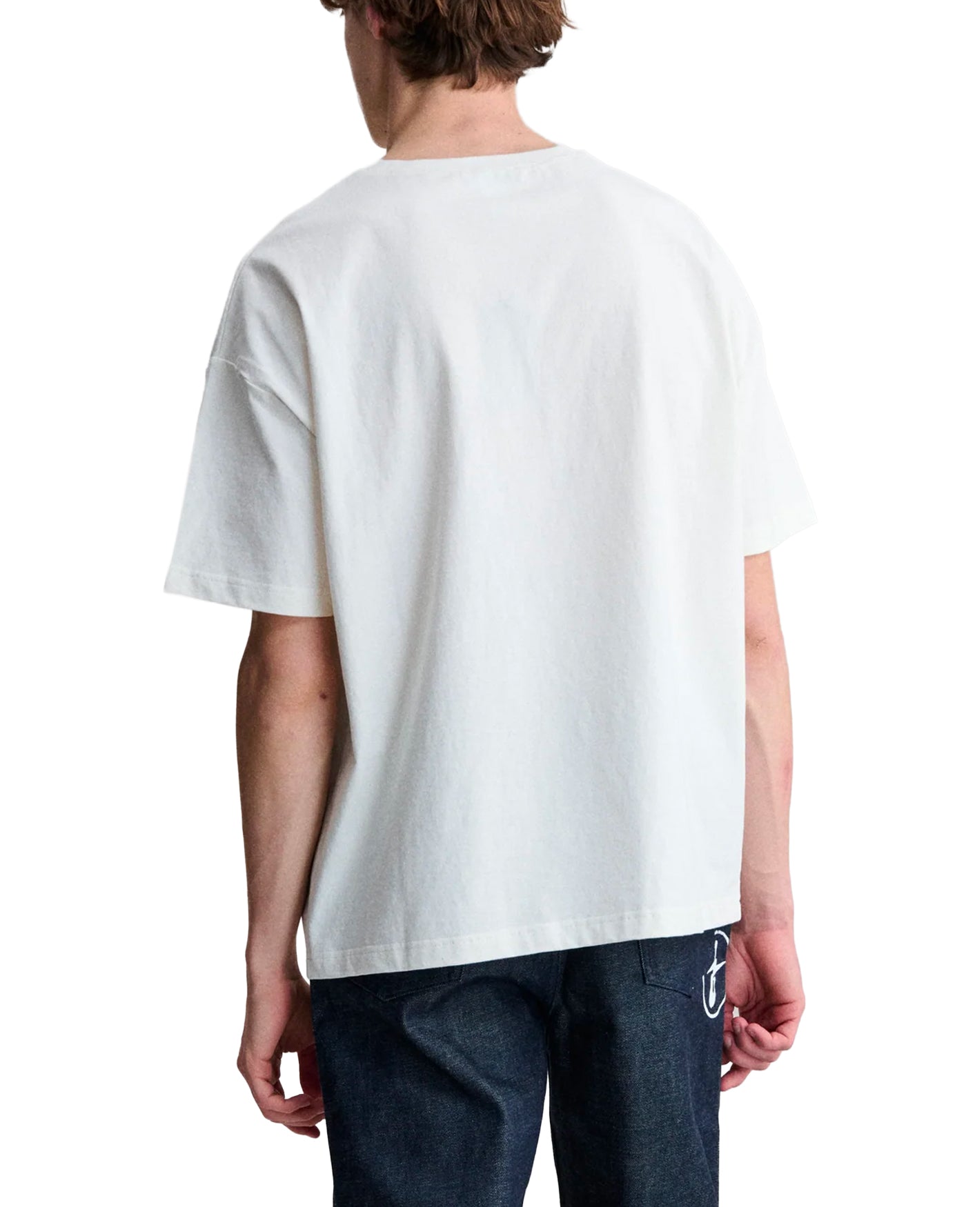 T-shirt A.P.C x FRGMT blanc cassé logo Renoncement vue dos porté