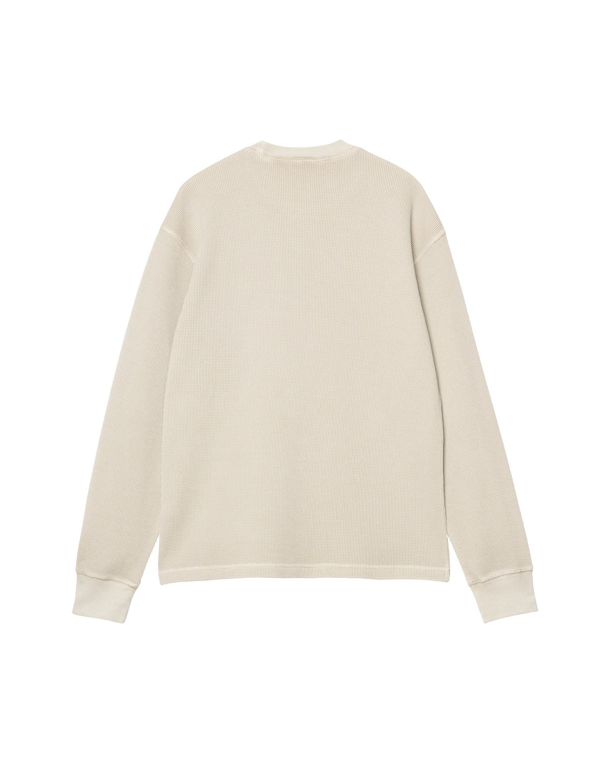 T-shirt à manches longues Carhartt WIP L/S Vista Waffle T-Shirt coloris Fleur De Sel garment dyed, vue de dos