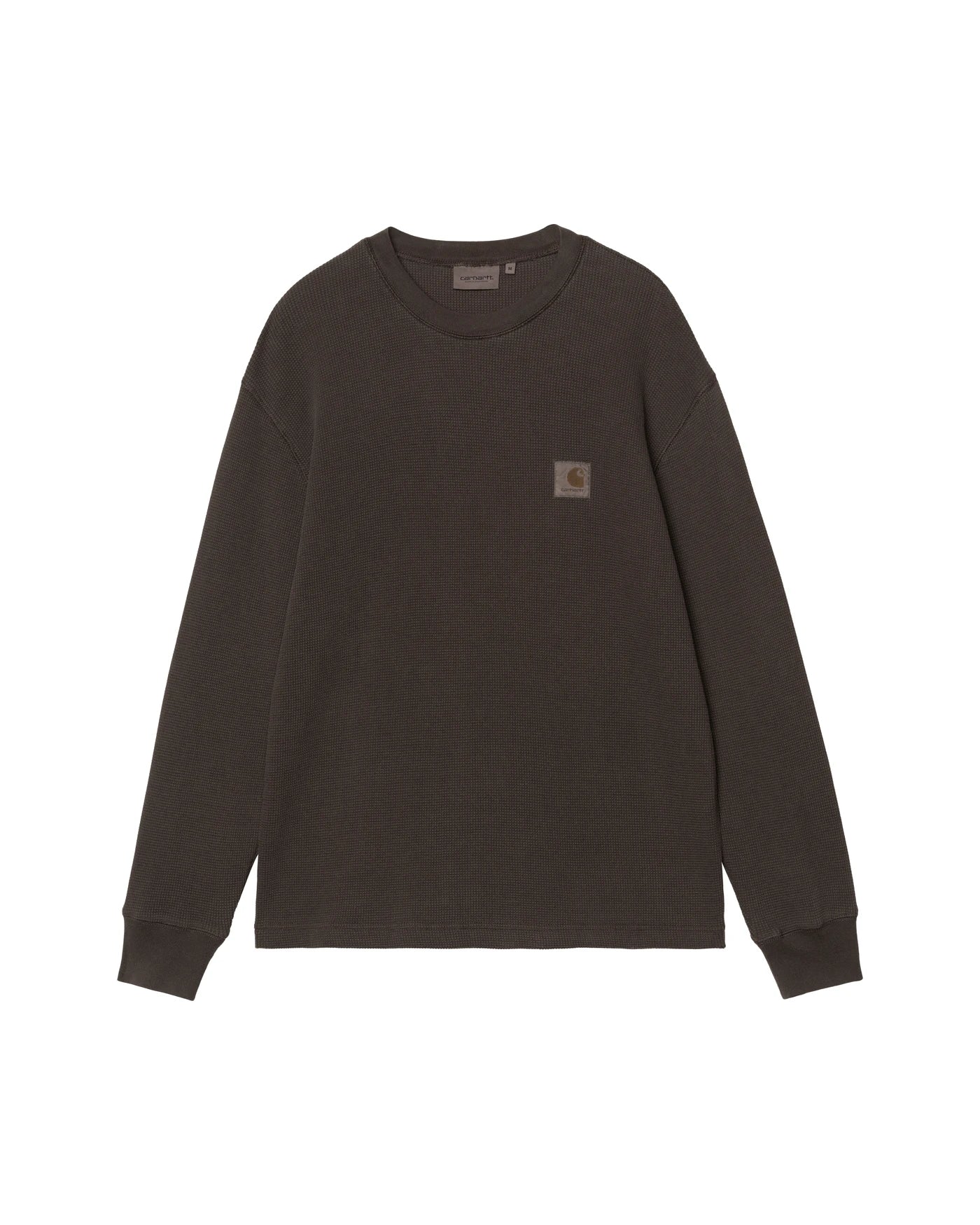 T-shirt à manches longues Carhartt WIP L/S Vista Waffle T-Shirt coloris Tobacco garment dyed, vue de face