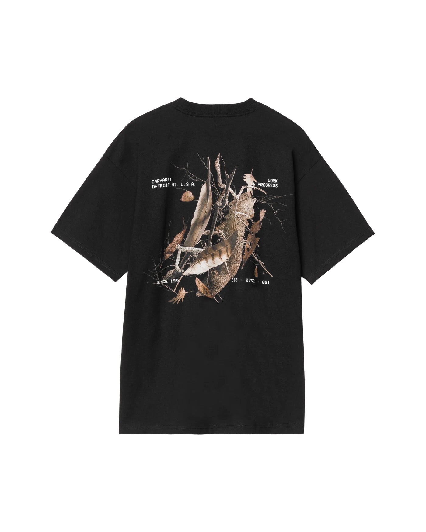 T-shirt à manches courtes Carhartt WIP S/S Feather Progress T-Shirt coloris Black, vue de dos