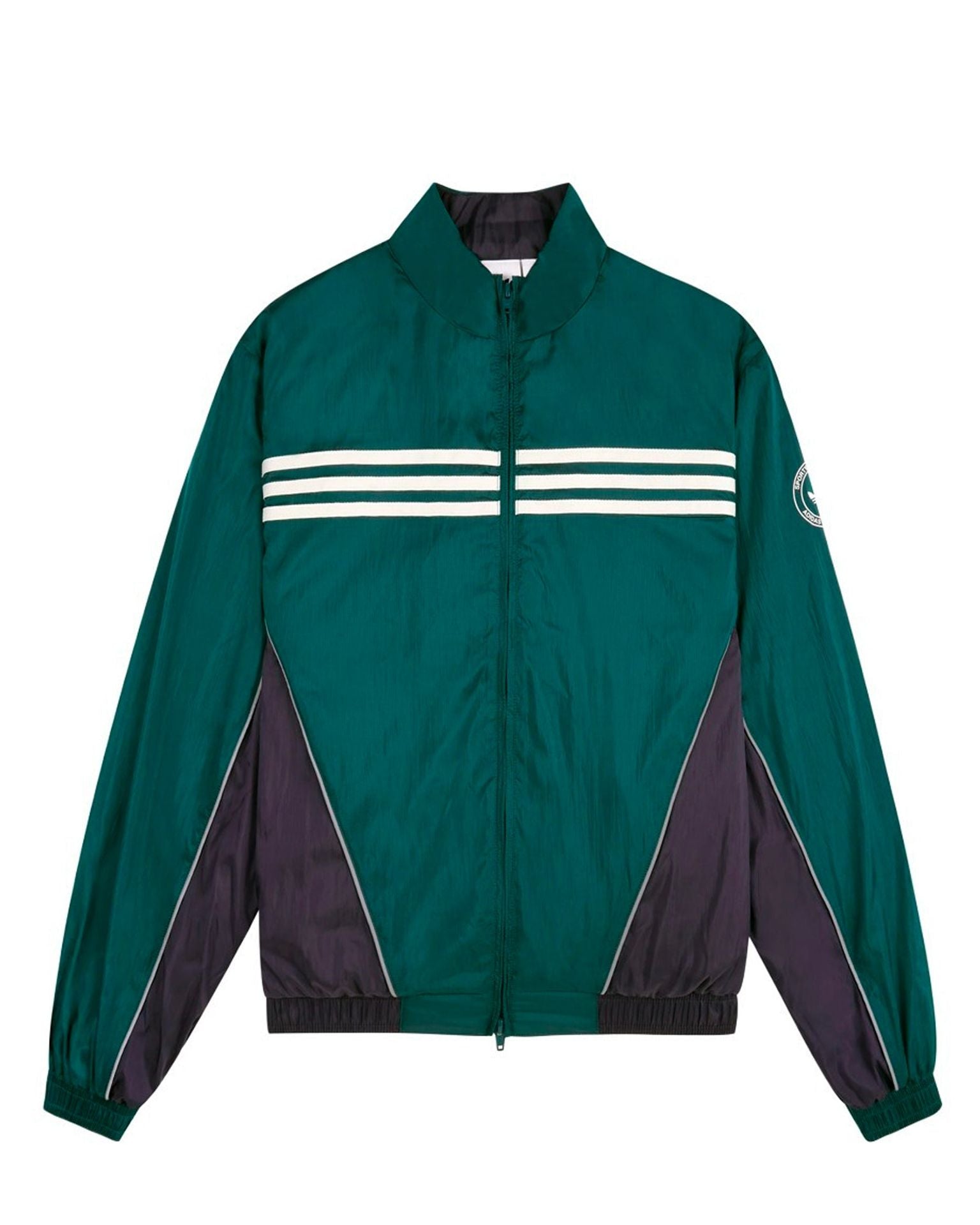 Veste Adidas x Sporty and Rich vert pine bandes blanches face
