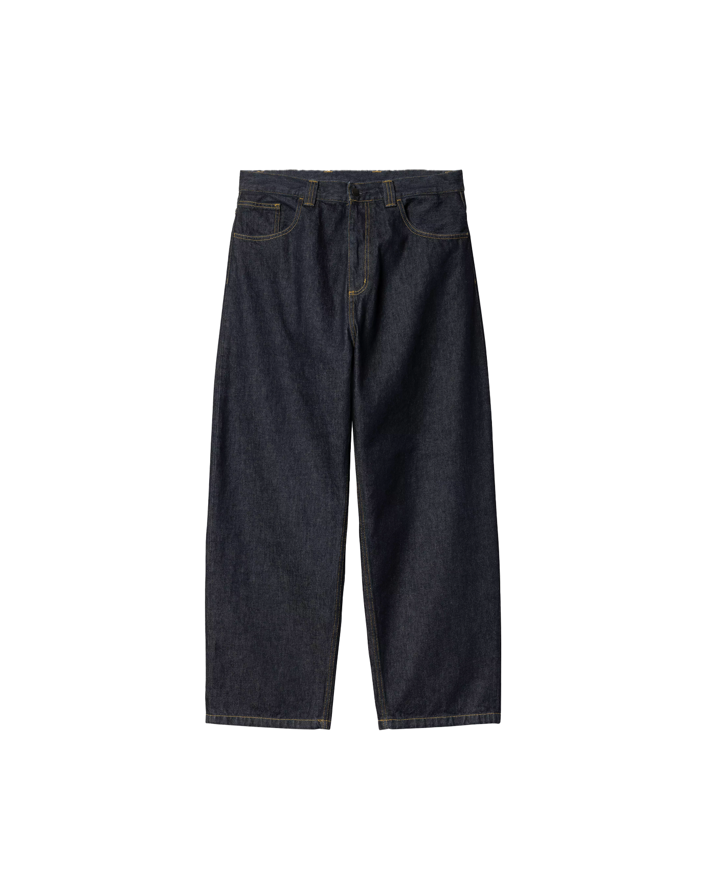 Jeans large Carhartt WIP Brandon Pant bleu rinsed denim brut face
