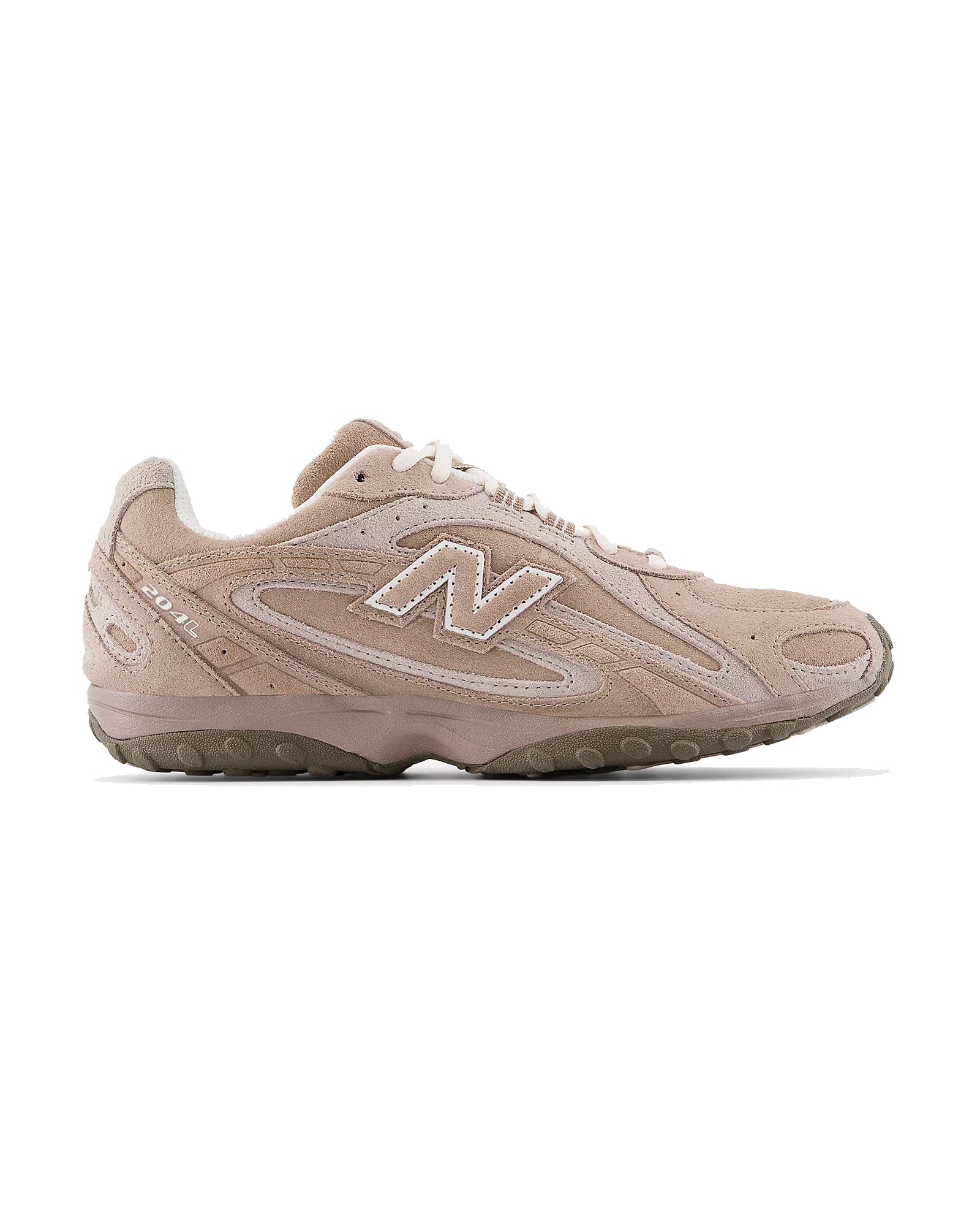 Sneakers New Balance 204L beige mushroom et crème profil droit