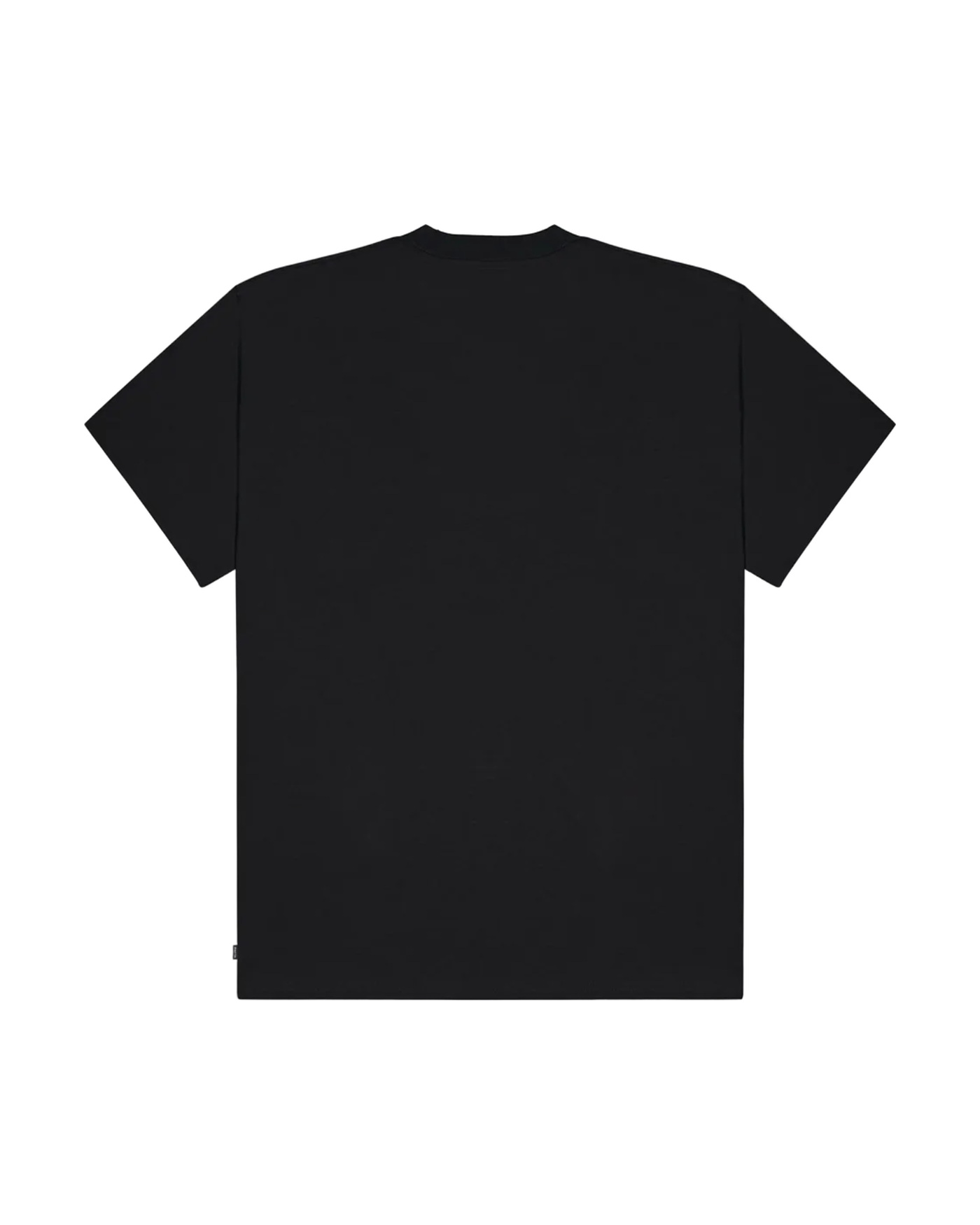 T-shirt Patta noir Bike Chain, dos entièrement uni sans impression