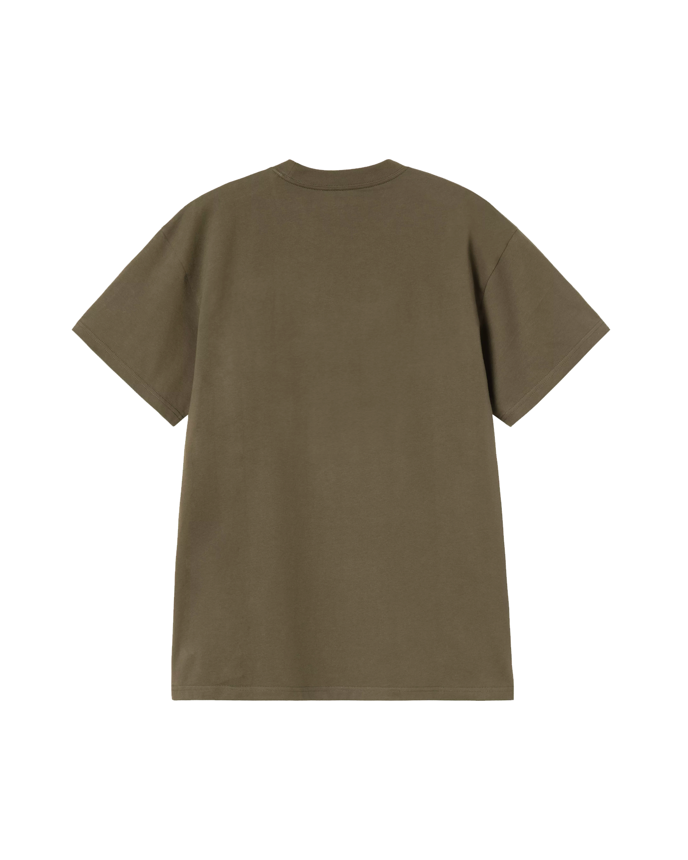 T-shirt Carhartt WIP Gracious vert kaki manches courtes dos à plat
