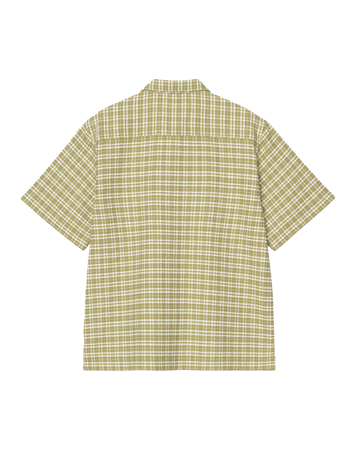 Chemise manches courtes Carhartt WIP jaune à carreaux Kander dos
