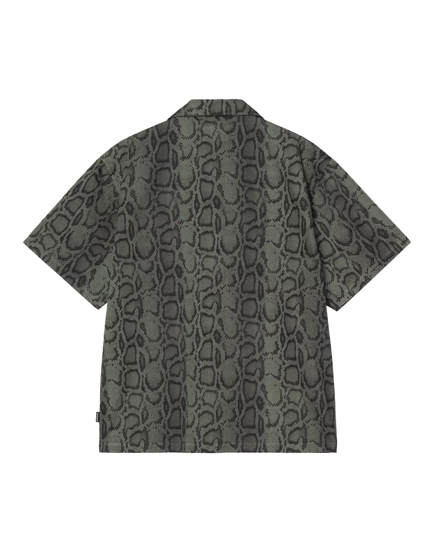 Chemise manches courtes Carhartt WIP kaki imprimé serpent camo dos