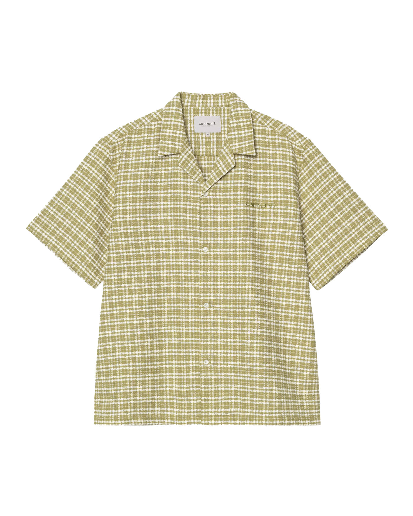 Chemise manches courtes Carhartt WIP jaune à carreaux Kander face
