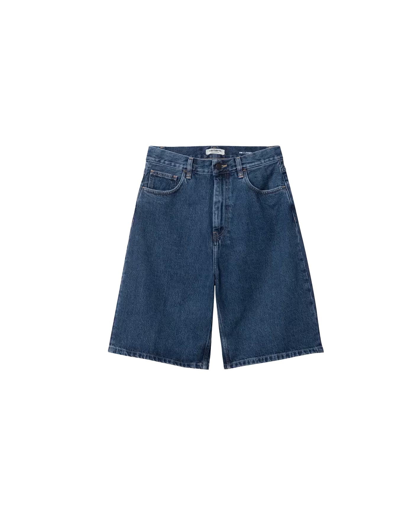 Short denim Carhartt WIP Brandon bleu stone washed délavé face