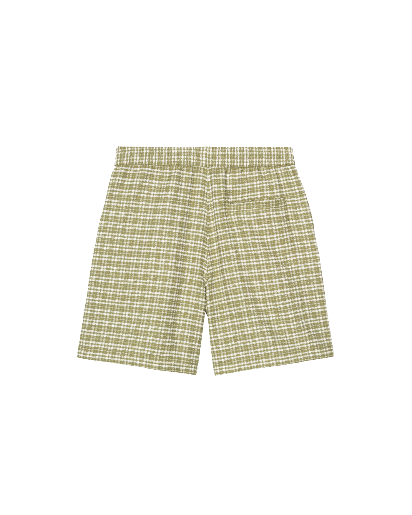 Short à carreaux Kander Carhartt WIP jaune vert check snake dos