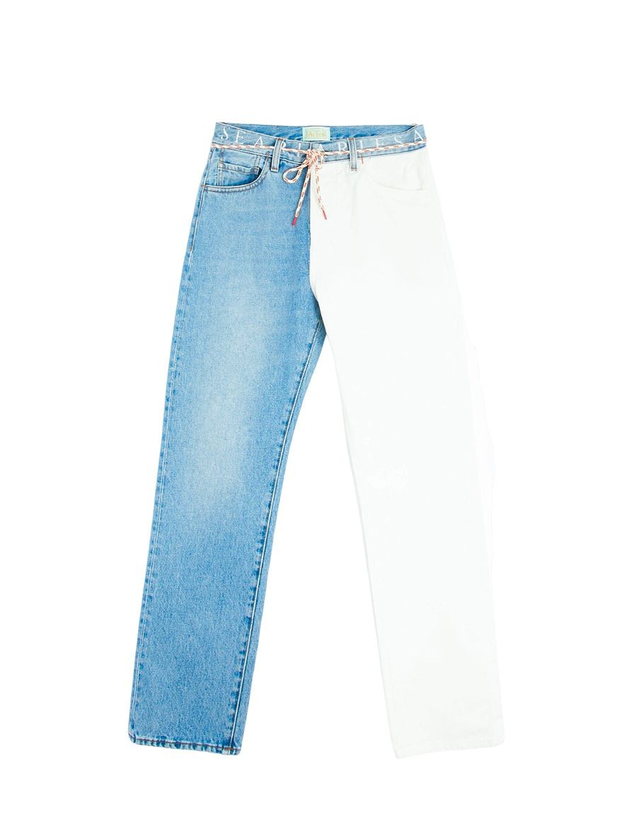 JEAN'S PASCAL TWO-TONE WHITE/BLUE