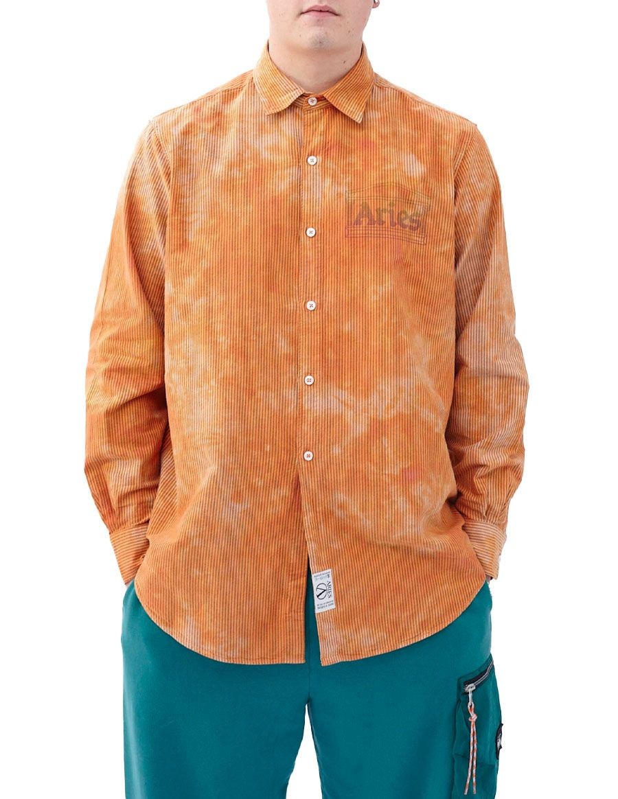 chemise-od-oxford-stripe-shirt-orange-ftar40102-aries