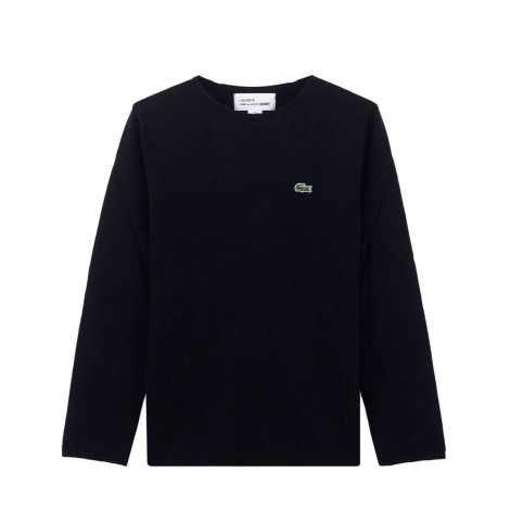 lacoste-men-s-knit-sweatshirt-black-fl-n004-w23-comme-des-garcons-shirt-x-lacoste