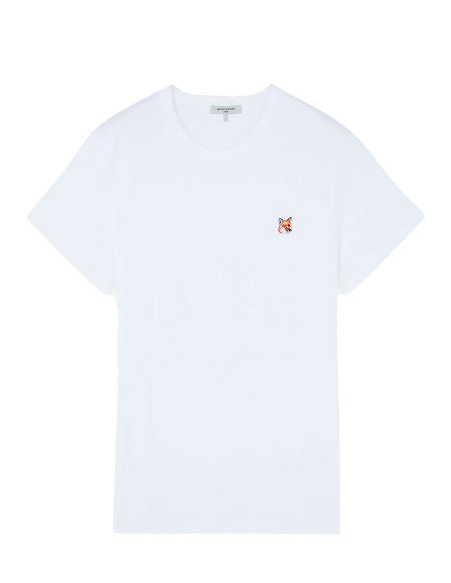 t-shirt-fox-head-patch-regular-white-AM00103KJ0008-P100-maison-kitsune