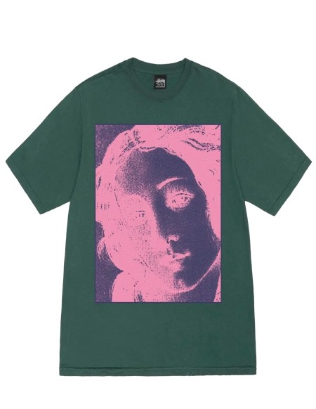 VENUS PIG. DYED TEE FOREST