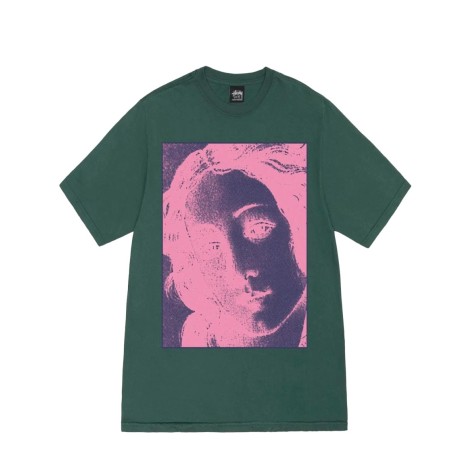 VENUS PIG. DYED TEE FOREST