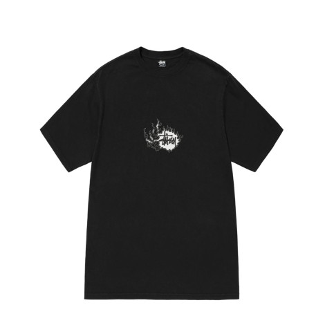 MOSAIC DRAGON PIG. DYED TEE BLACK